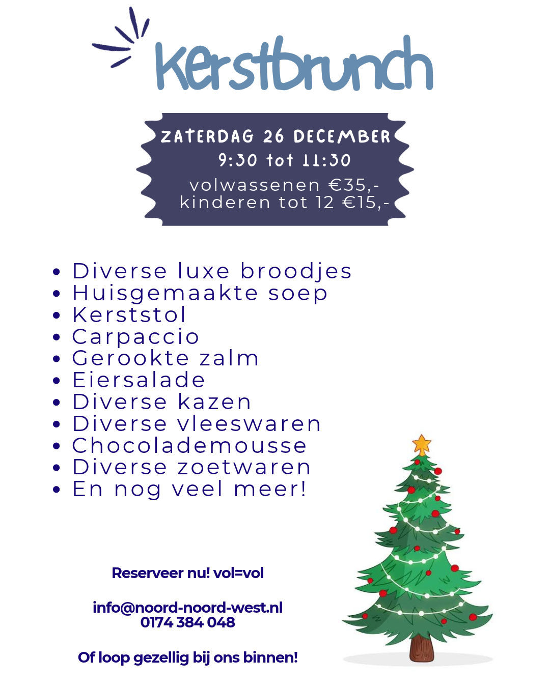 Kerstbrunch aan Zee
